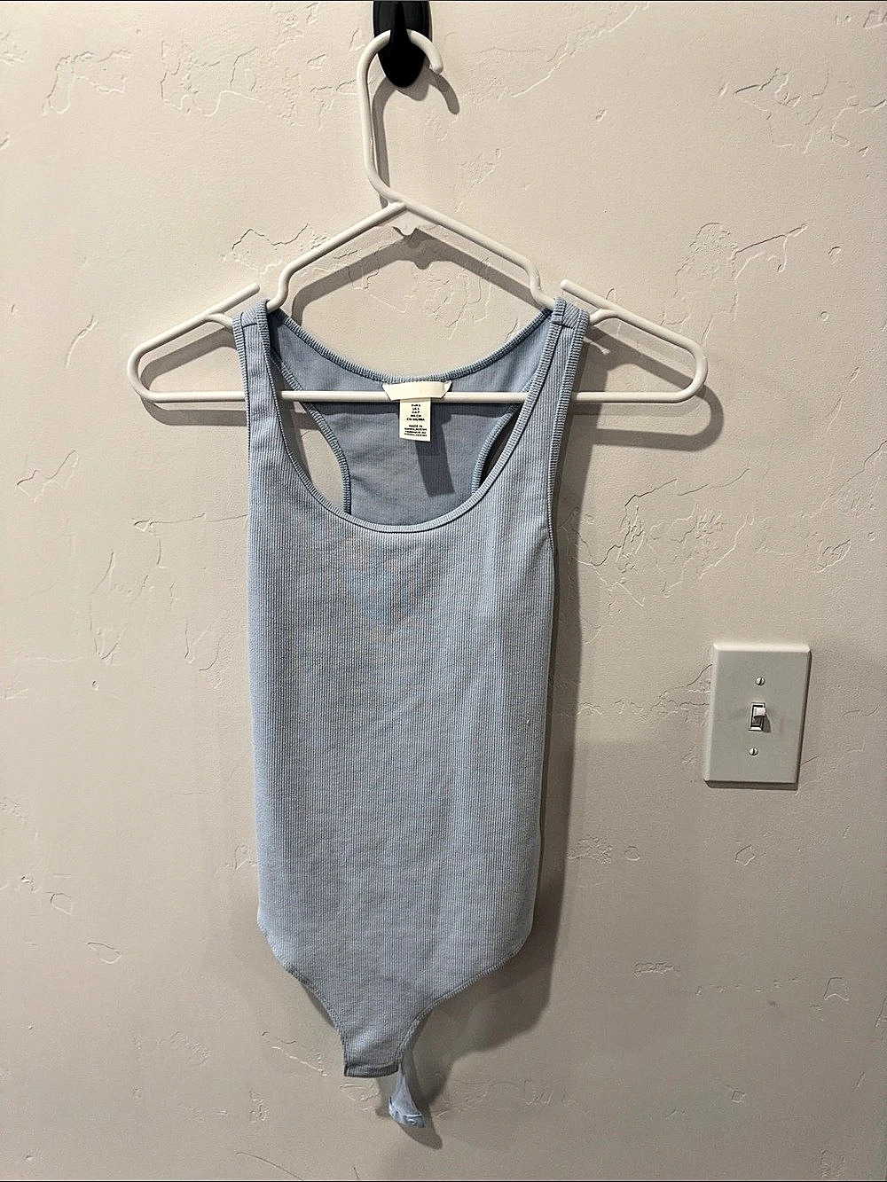 H&M Blue Bodysuit Size Small Like New